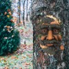 Tree Faces Decor Old Man Tree Hugger Statues Outdoor Funny