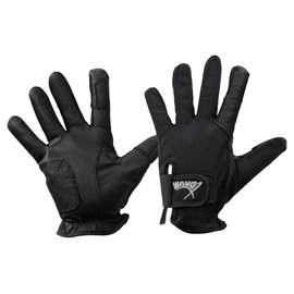 XDrum DGL-5F Drum Gloves Size L - Drummer Gloves for Men - With Long Fingers - Made of Soft Leather - Mesh Exterior - Black