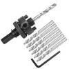 JTemgle Heavy Duty Hole Saw Arbor with 5pcs Center Drill