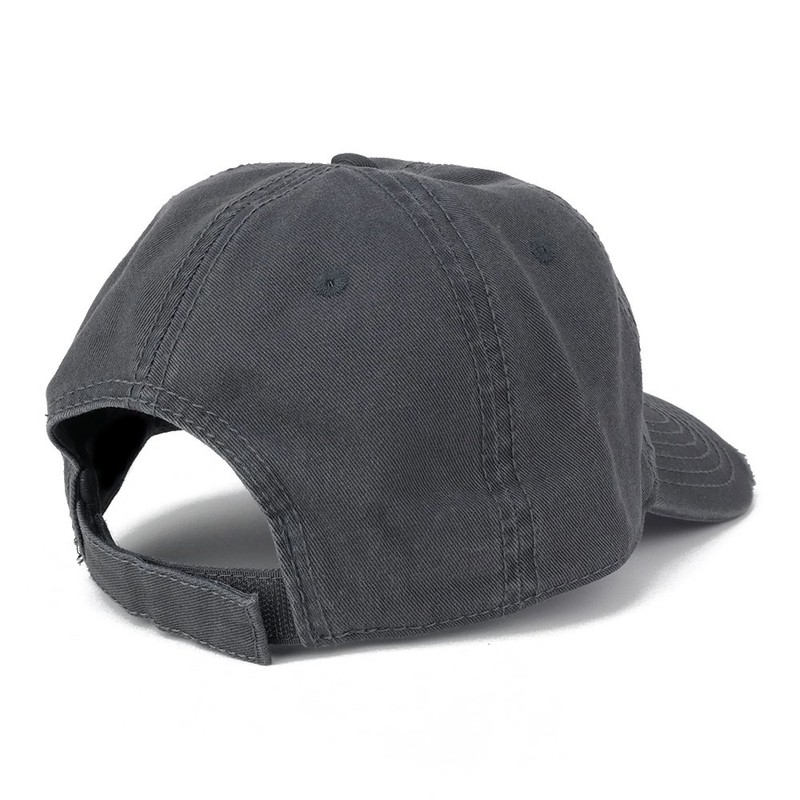 Garment Washed Perfil Bajo algodón de sarga Frayed Bill Plain