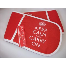 Keep Calm and Carry on - Double Oven Glove