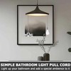 ExcellaElite 2 Pcs Bathroom Light Pull Cord Light Pull Cord