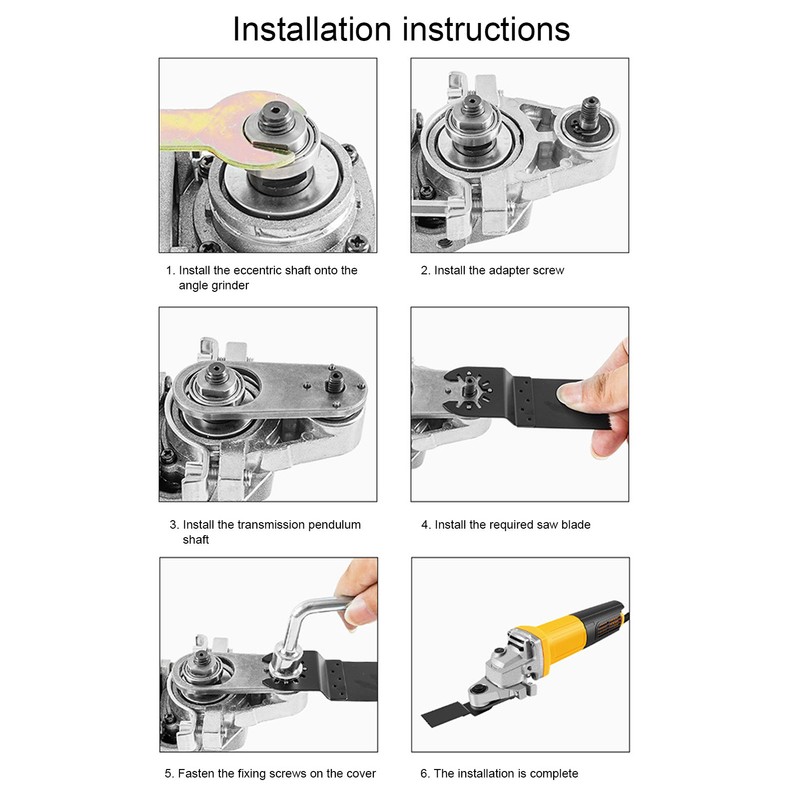 Power Grinder Universal Conversion Head Stainless Steel Electric Angle Grinder