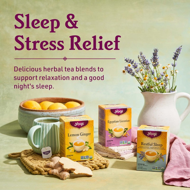 Yogi Tea - Chamomile Passionflower Stress Relief Tea (3 Pack)