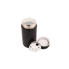 General Reserve Vessel Ceramic Lined Travel Tumbler w/Splash Guard and Leak-Proof Lid (12oz, Obsidian Black)