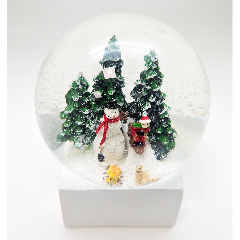 Minium Collection 20104 Snow Globe Christmas Mood Snowman Winter on