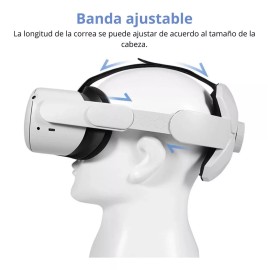 Estuchelandia Correa De Cabeza Para Oculus Quest 2 Pad Vr Elite Soporte