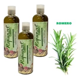 3 Shampoo Artesanal Crecimiento Con Romero Rapunzel                                                                                                   