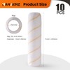 HANJKINZ 9 Inch Microfiber Paint Roller Covers, 10 Pack, Paint