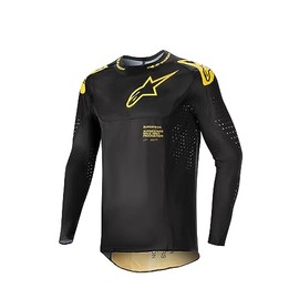 Alpinestars 3763224-15-S: Supertech Ward Jersey Black/Yellow Sm