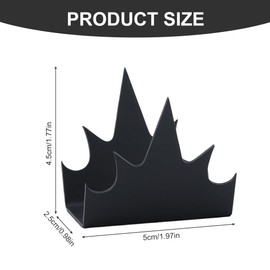 12pcs Intruder Deterrent Fence Wall Spikes Fence Safety Spikes Anti-Intrusion Fence Spikes Anti Climbing Fence Metal Spike with 24 Screws 24 Expansion Tube(Color:Black)