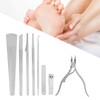 8Pcs Pedicure Knife Stainless Steel Dead Skin Remover Portable Foot