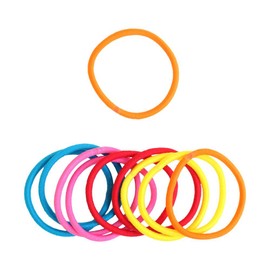 NBK F10-RL-4 Hair Rubber Ring Rubber Thick 10 Pieces 0.2 inch (4 mm) Diameter Bibbits, Crafting Supplies