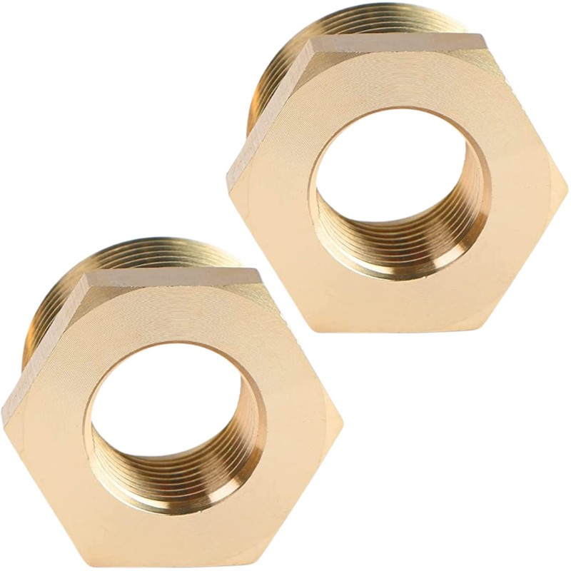 2pcs 1" NPT Male x 1/2" NPT Female Brass Reducer