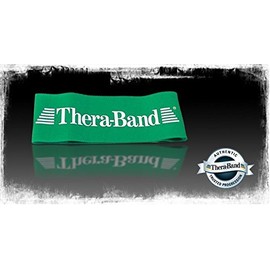 Theraband, Gymnastikband, Schlaufen, grün
