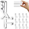 Hidden Channel Valance Clips, 1-7/8inch Clear Plastic Valance Clips for
