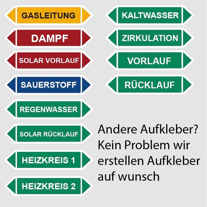 Pipeline Marking - Flow Direction Pipeline Number Plate with Both