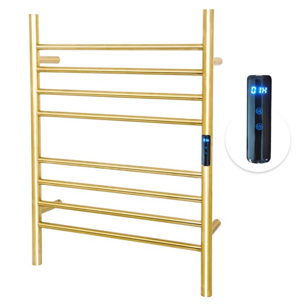 Dawot 8 Bars Towel Warmer Rack, 23" Electric Wall Mounted