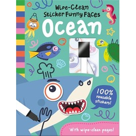 Wipe-Clean Sticker Funny Faces Ocean