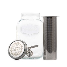 REPLACMENT FILTER ONLY - Cold Brew Filter for 1 Gallon Mason Jars, Stainless-Steel Ultra Fine Mesh, Reusable Replacement Brewing Accessory, Supports Fresh Tea | Original Grind Co.