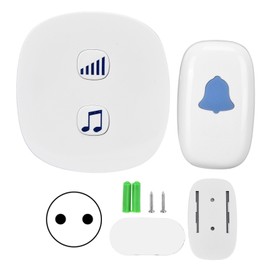 100DB Wireless Doorbell Waterproof 38 Melody Adjustable Volume 100m Range for Household 90‑260VEU Plug