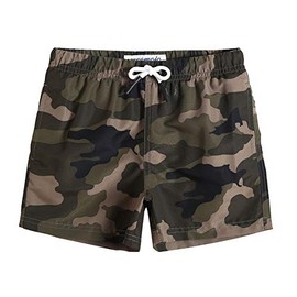 MaaMgic Boys Swim Trunks Swim Shorts Toddler Bathing Suit Quick Dry Beach Board Shorts for All Ages,Camo,14-16 Years