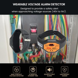EITAI1860C Wearable Voltage Alarm Detector, 40V-1kV, Manufacturer Direct Sales, Non-Contact Induction, Sound & Light Alarm, Personal Voltage Detector, Safety Voltage Detector, V-Watch