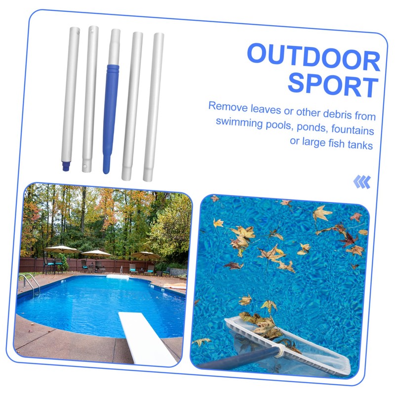 CAXUSD Swimming Pool Cleaning Tool Accessories Durable Pool Pole Sections