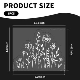 Wildflower Car Stickers and Decals,Stylish Flower Car Decals for Cars Decorations Fit for Auto Doors,Bumper,Windows,Universal Stickers for Cars Exterior Accessories