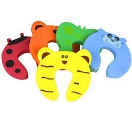 SEIWEI 5pcs Door Pinch Guard Baby Door Stopper Soft Foam Door Stopper. Prevents Finger Pinch Injuries, and Child or Pet from Getting Locked in Room