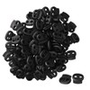 sourcing map 100pcs Plastic Spring Cord Locks Stopper Double Hole