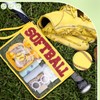 Hillban 2 Pcs Softball Gifts Softball Snack Bags Softball Chenille