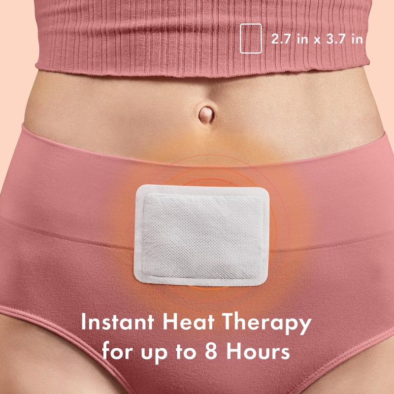 Rael Herbal Heating Patches - Period Cramps, Ultra Thin Design,