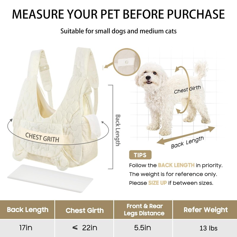 JourCraf Pet Carrier Backpack, Adjustable Pet Front Cat Dog Carrier