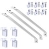SACXFMC 12 Inch Heavy Duty Wire Shelf Brackets, 3 Pack