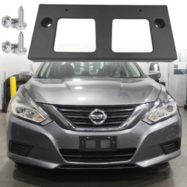 FASTCHE Front License Plate Frame Compatible with 2016 2017 2018 Nissan Altima Front Bumper License Plate Holder Mounting Bracket Replace # 962109HS0A NI1068130