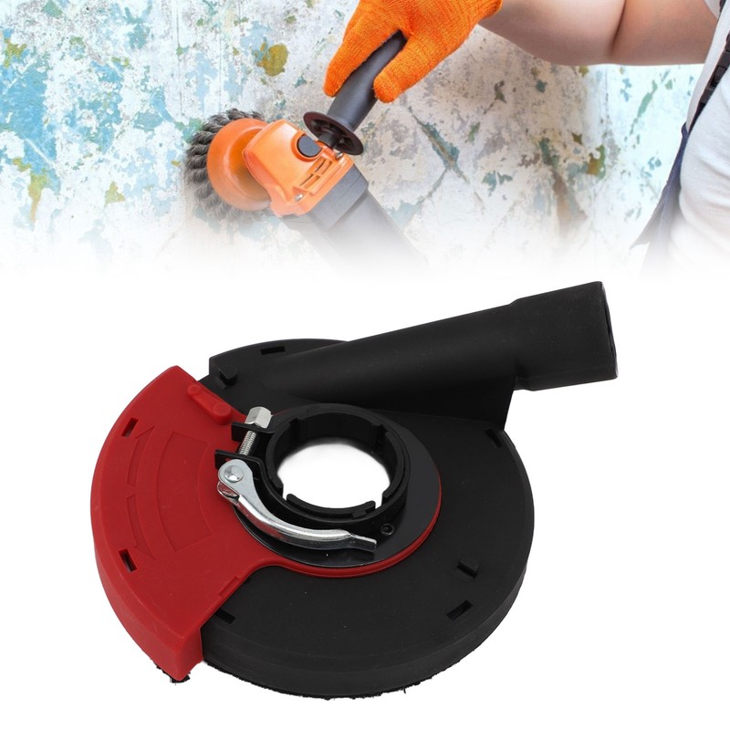 5 In Power Grinding Dust Shroud Iron PA66 Red Black