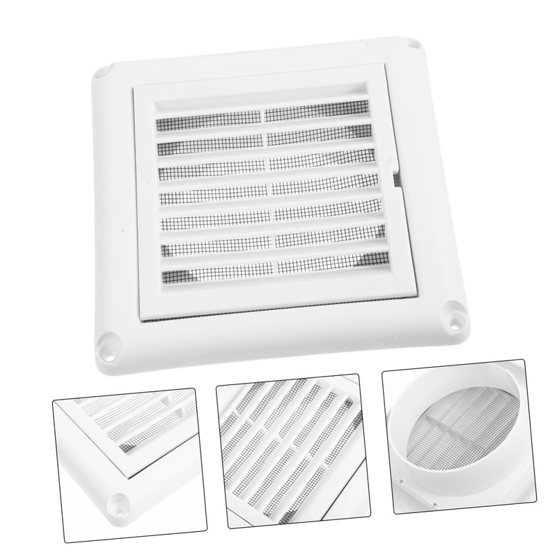 DOITOOL Exhaust Air Vent Covers Square Vent Cover Plastic Louver