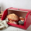 X458 Metal Bread Box/Bin/kitchen Storage Containers with Roll Top Lid