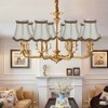6Pcs Desktop Table Lamp Cover Fabric Lampshade Accessory for E14