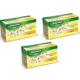 Dogadan Premium Turkish Chamomile Tea (Papatya Cayi) 20 Tea Bags (Pack of 3)