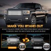 XRIDONSEN 2PCS 24 inch Truck Grill Strobe Lights Strip 288