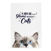 Peeping Cat Tea Towel - A House is not a