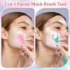4 Pack Silicone Face Brush Face Masks Skincare Brush Silicone