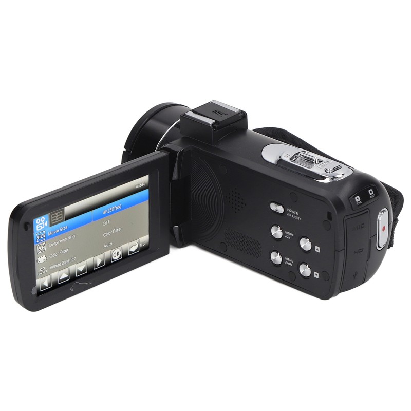 4K Video Camera Camcorder 18X Digital Zoom 56MP Video Recorder