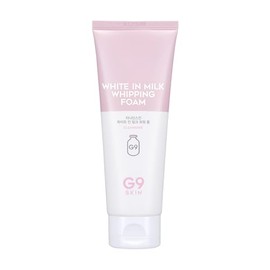 G9SKIN White in Milk Whipping Foam (120ml/4.05fl.oz) – Moisturizing Whipped Facial Cleanser for Radiant Skin