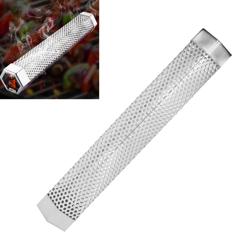 BBQ Smoker Tube 304 Stainless Steel Rhombic Outdoor Barbecue Accessory
