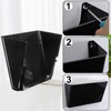Colarr 8 Pcs Plastic Single Pocket Wall Mount File Holder