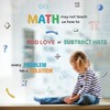 62pcs Math Wall Stickers Colorful Mathematics Wall Decals Peel and