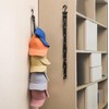 ASEANAO Closet Hanging Cap Organizer,Closet Hook Cap Holder Hat Storage